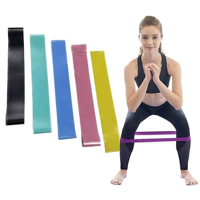 Elastic Resistance Bands for Fitness Training | Home Workout Yoga Sport Equipment | Stretching, Pilates, Crossfit, Gym